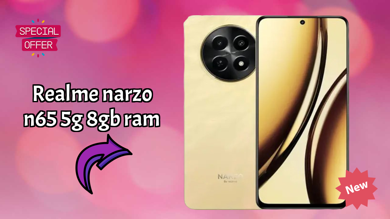 Realme Narzo N65 5G 8GB RAM at ₹13,895 - Complete Specifications